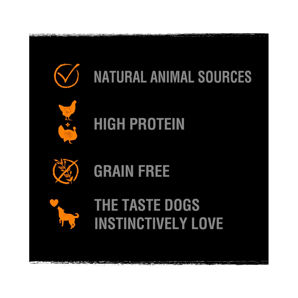 Crave Natural Grain Free Protein Strip Adult Dog Treat Turkey & Chicken 55g - 3