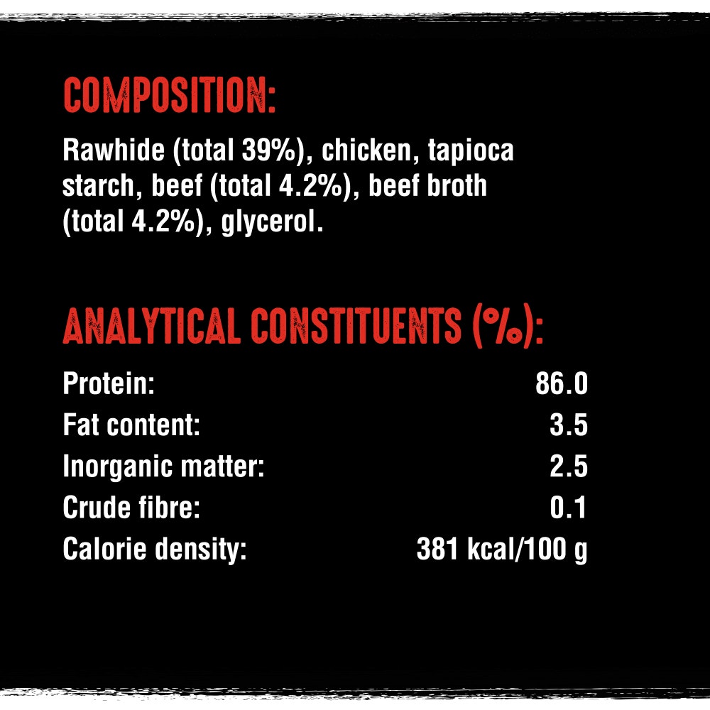 Crave Natural Grain Free Meaty Rolls Adult Dog Treats with Beef 50g - 4